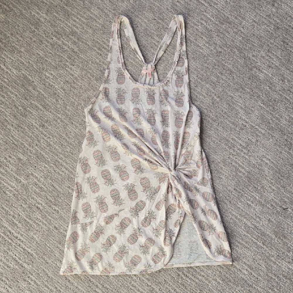 Victoria's Secret Cream Pineapple Suite Cover Up. Size Small